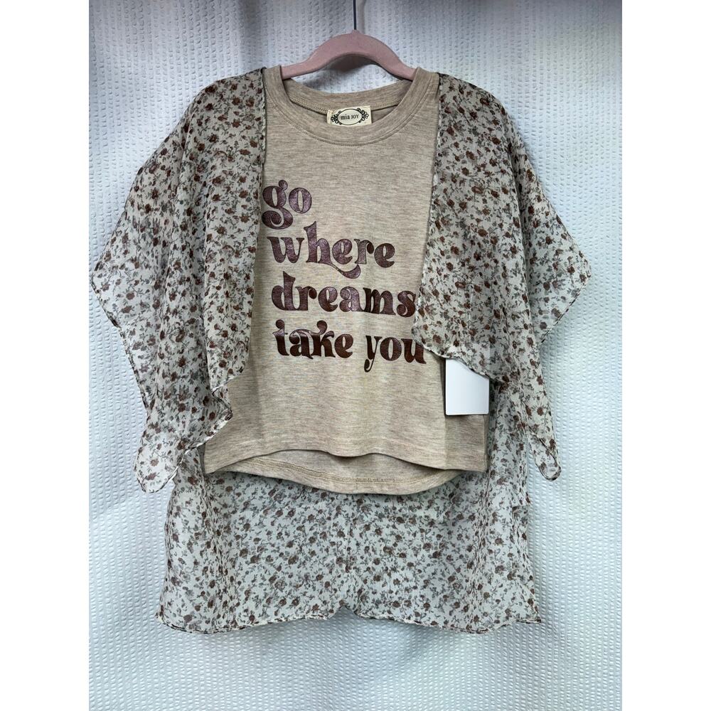 Joyfolie Mia Joy Dreams Tee & Avalon Duster Girl’s Size 4